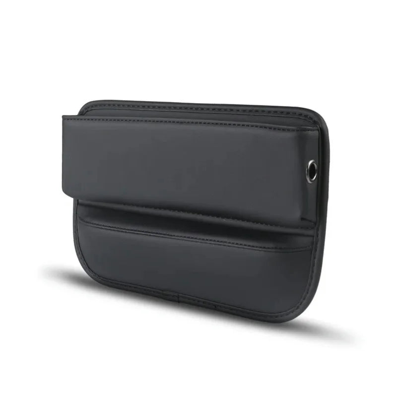 Luxury Leather Car Seat Gap Organizer – Multifunction Storage Pocket with Cup Holder - Order Lite